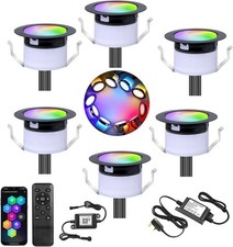 GEYUEYA Home Smart LED Decking Lights RGBW+IC Color Change Deck Light Waterproof