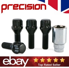 Black Locking Wheel Nuts Bolts