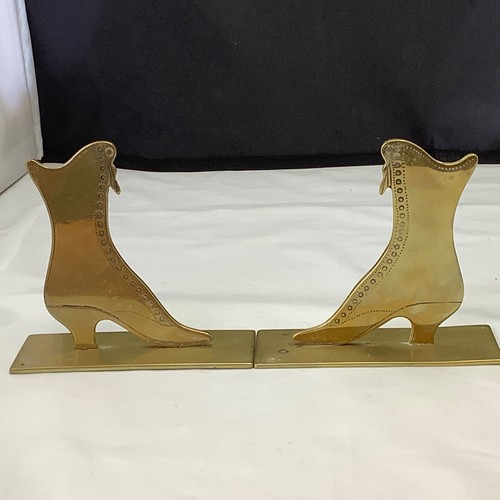 Brass mantle boots pair - boots,