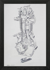 Velocette cutaway Engine