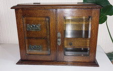 Oak tobacco smokers cabinet