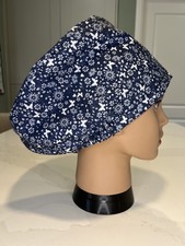 Navy Butterfly Floral 100%