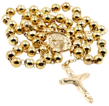 Prayer Rosary Beads in Gold