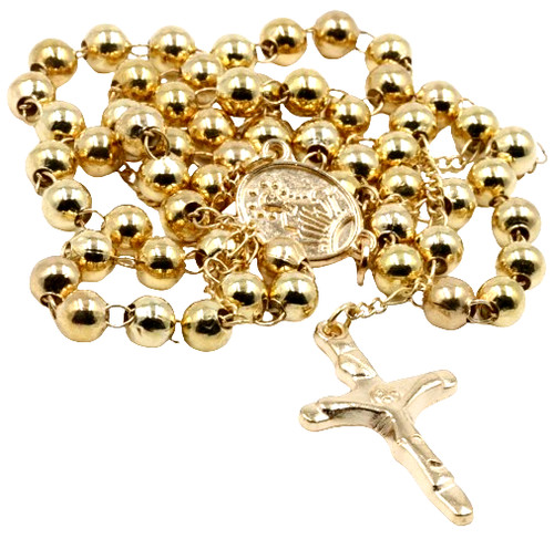 Prayer rosary beads gold - prayer,