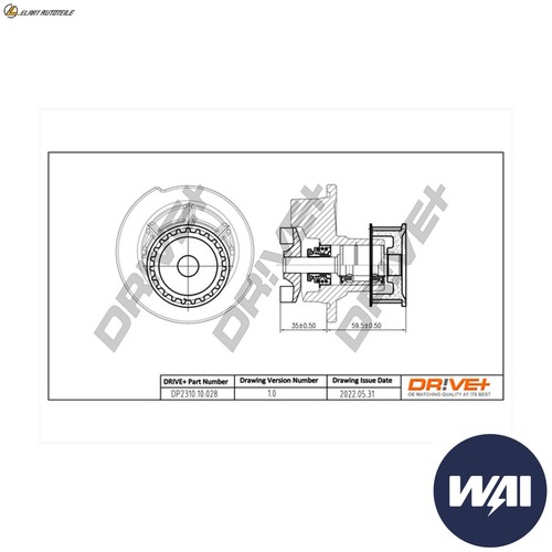 Water pump dp2310 028 - water, for