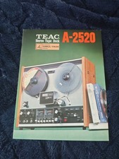 Teac A-2520 Stereo Reel To Reel Brochure