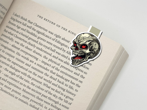 Skull magnetic bookmark - skull,