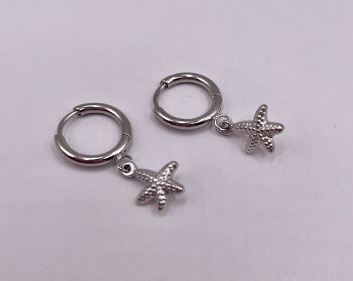 Silver colour starfish - silver,