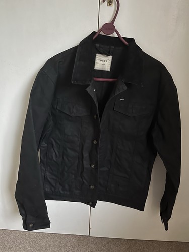 Black waxed canvas - &,