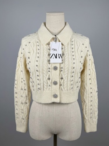 Zara cable knit cardigan - knit,