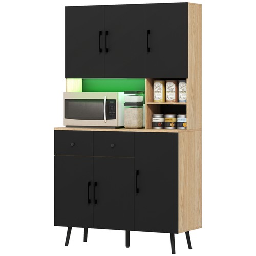 Homcom tall kitchen - homcom, cupboard