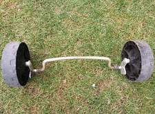 Qualcast XSS46D Front Axle + Wheels For Petrol Lawn Mower 738023 940202