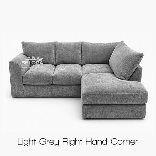 Alaska fabric corner sofa grey - alaska,
