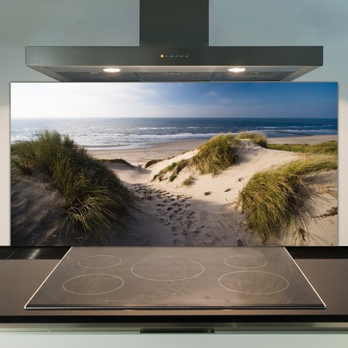 Glass kitchen splashback tile - glass,