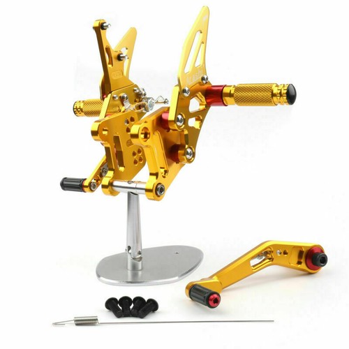 Cnc gold rearsets footpegs - cnc,