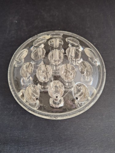 Vintage clear glass flower - glass,