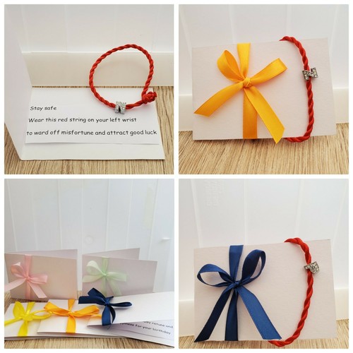 Red kabbalah string cord - ,