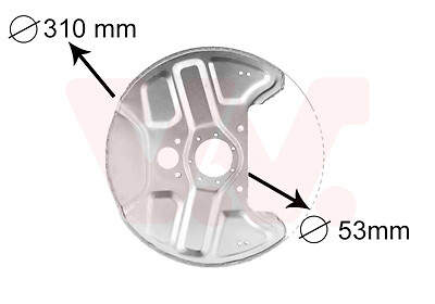 Splash panel brake disc for - brake,