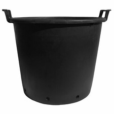 Large Black Recycled Plastic
