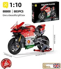 TECHNICAL DUCATI MOTORCYCLE MOTORBIKE BIKE BUILDING BLOCKS BOY BIRTHDAY GIFT