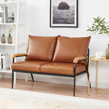 Sofa Brown Faux Leather