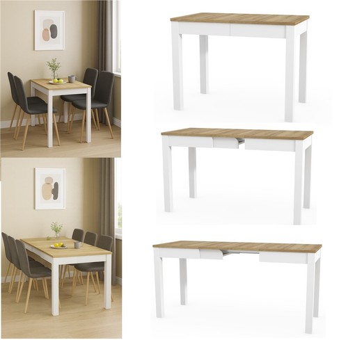 Narrow dining table extendable - dining,