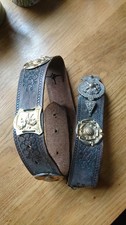 Medieval knights belt girdle. Thick leather