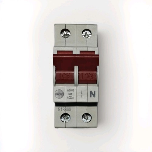 Wylex 63a double pole main - 63a,