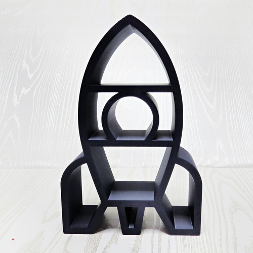 Rocket ship shelf printed - shelf, 3d