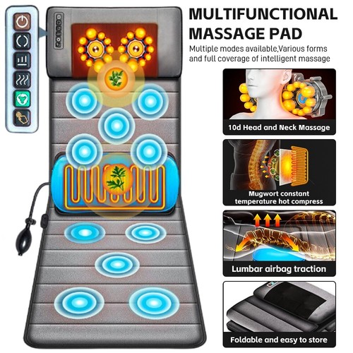 Electric massage mat with - mat, heat