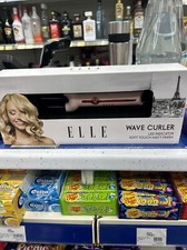 ELLE Wave Curler Led Indicator Soft Touch Matt Finish Regular Size Curler - Pink