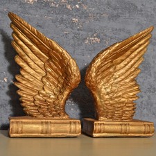 21CM ANGEL WING BOOKENDS COLD