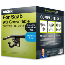 Towbar detachable for saab 3 - towbar,