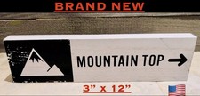 NEW- MOUNTAIN TOP -Target RETIRED Wooden Tier Tray Table Top Decor/Sign 3” x 12”