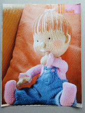 Alan Dart knitting pattern Baby Pearl doll toy from magazine