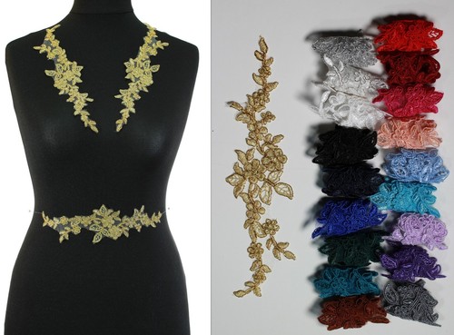 Pieces corded lace applique - corded,