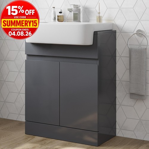 Freestanding vanity unit with - vanity,