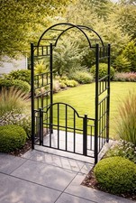 Metal Garden Arch and Gates