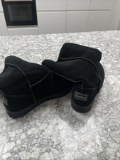 Skechers Black Faux Fur lined Ladies Pull Up Boots  UK6