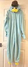 Perry the Platypus Adults Men Women Pyjamas Onesie00 Blue Cute Cartoon Animal M