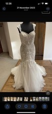 Lillian West wedding dress size UK 10-12, Excellent Condition 