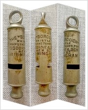 Bent & Parker ‘The Borough’ Whistle MANUFACTURED FOR Osborne & Son. Rare c1880s.