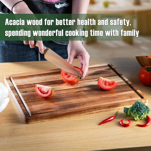 Acacia wood chopping serving - acacia,