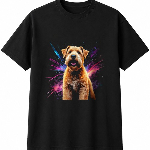 Wheaten terrier glowing - glowing, dog