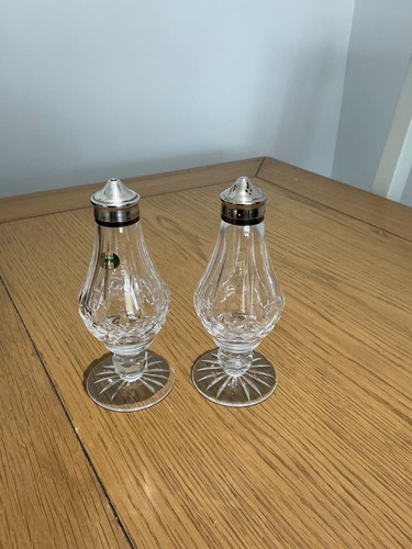Pair tyrone crystal - pair, footed