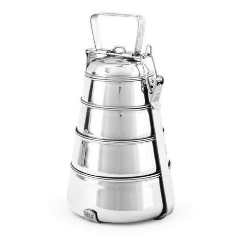 Stainless steel pyramid lunch - stainless,