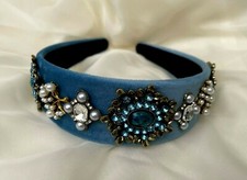 Blue  jewel headband Alice