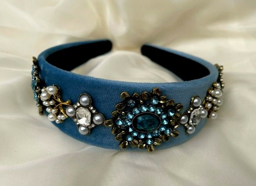 Blue jewel headband alice - ,