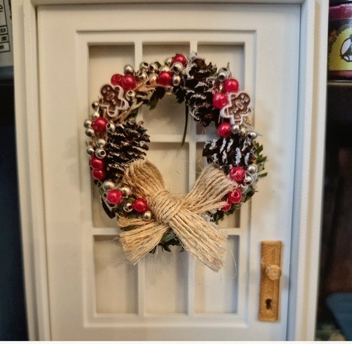 Scale christmas wreath - 1:12,