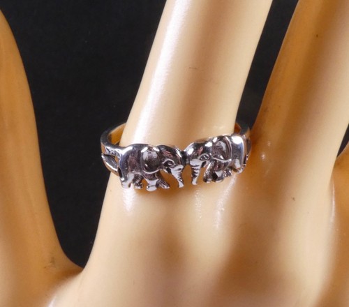 Double elephant ring 925 - ring,